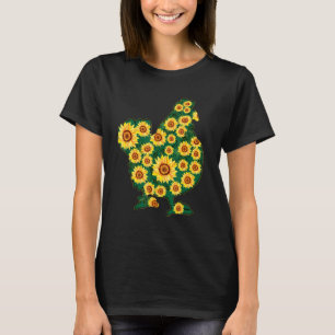 T-shirt Fille de tournesol de poulet Femme Agricultrice Am