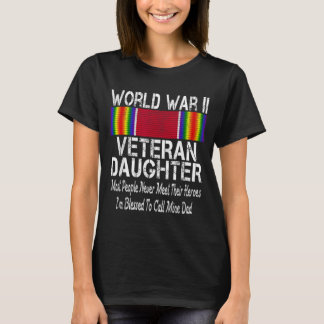 T-shirt Fille de vétéran de la Seconde Guerre mondiale - V