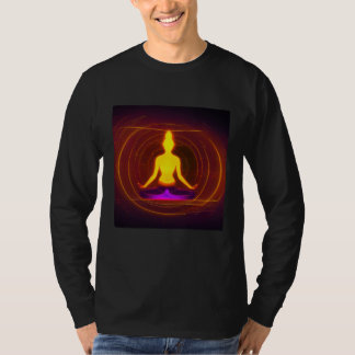 T-shirt Fille de yoga Femme Salutation du Soleil Méditatio