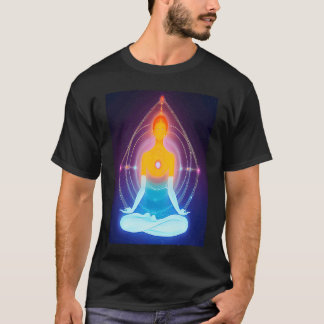T-shirt Fille de yoga Femme Salutation du soleil Méditatio