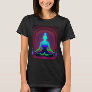 T-shirt Fille de yoga Fémme Salutation du soleil Méditatio