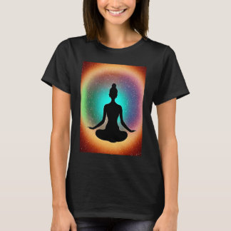 T-shirt Fille de yoga Femme Salutation du soleil Méditatio