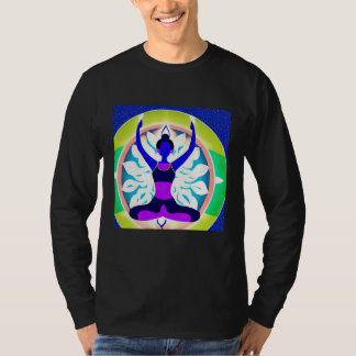 T-shirt Fille de yoga Femme Salutation du soleil Méditatio