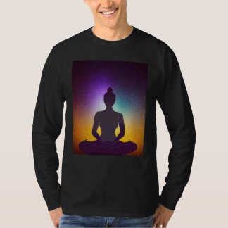 T-shirt Fille de yoga Femme Salutation du soleil Méditatio