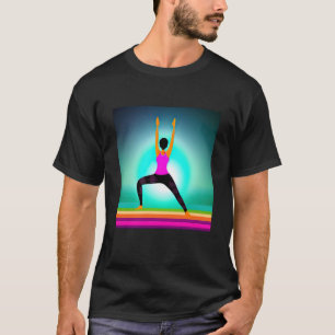 T-shirt Fille de yoga Femme Salutation du soleil Méditatio