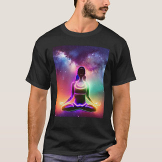 T-shirt Fille de yoga Fille Salutation du soleil Méditatio