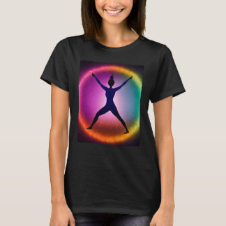 T-shirt Fille de yoga Fille Salutation du soleil Méditatio