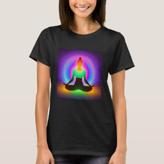 T-shirt Fille de yoga Fille Salutation du soleil Méditatio