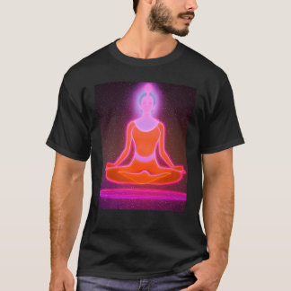 T-shirt Fille de yoga Fille Salutation du soleil Méditatio