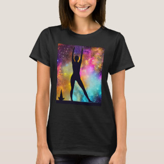 T-shirt Fille de yoga Fille Salutation du soleil Méditatio