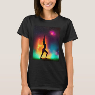 T-shirt Fille de yoga Fille Salutation du soleil Méditatio