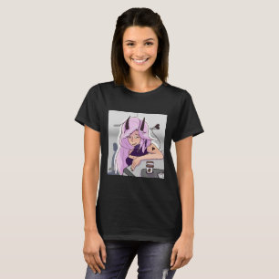 T-shirt fille démon minuscule Anime