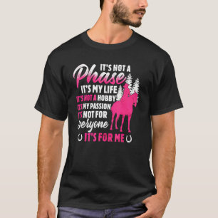 T-shirt Fille des chevaux Ce n'est pas une phase c'est ma