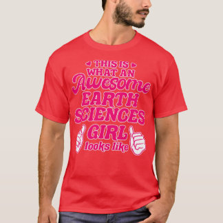 T-shirt Fille des sciences de la Terre