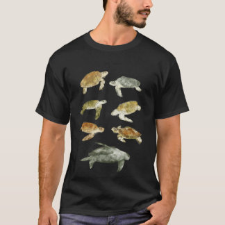 T-shirt Fille des tortues marines