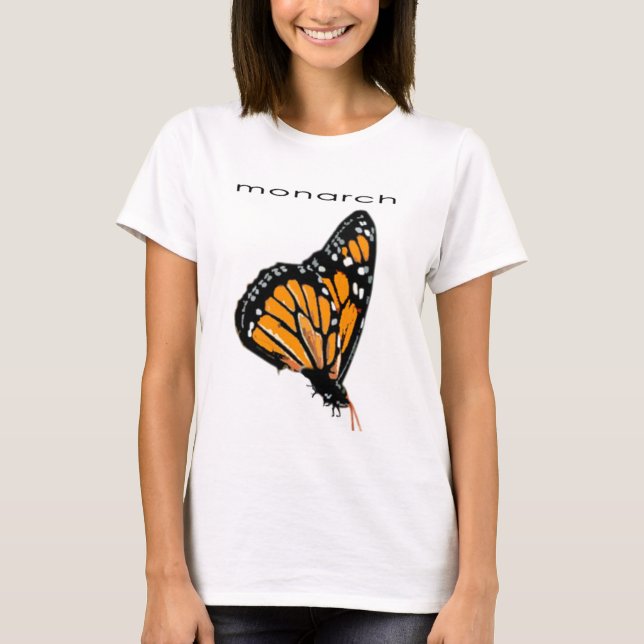T-shirt Fille-Dessus de monarque (Devant)
