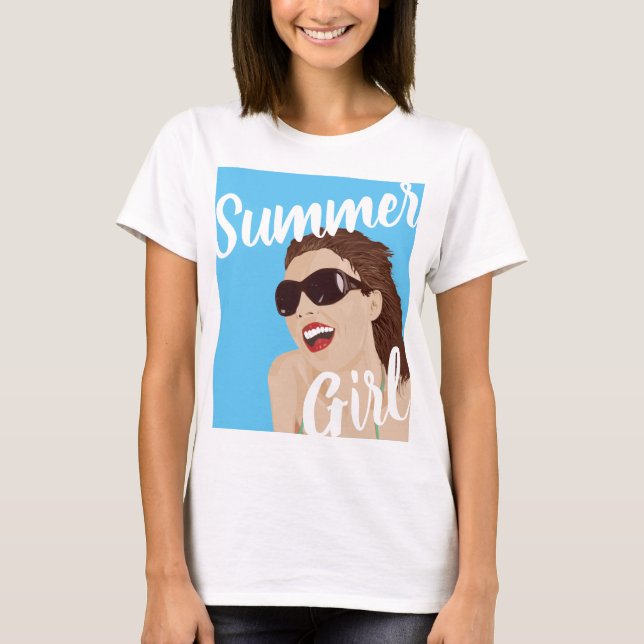 T-shirt Fille d'été (Devant)