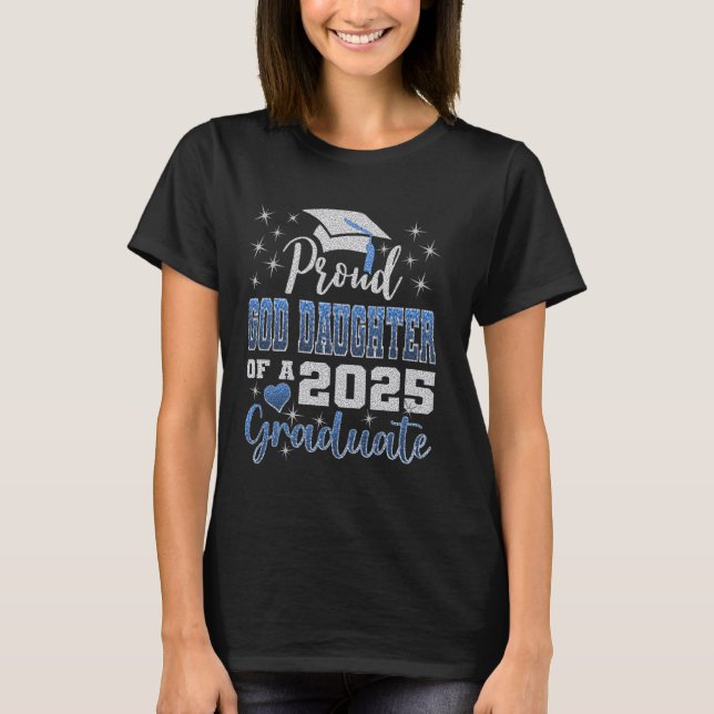 T-shirt Fille Dieu super fière de 2025 Diplômé Awesome F (Devant)