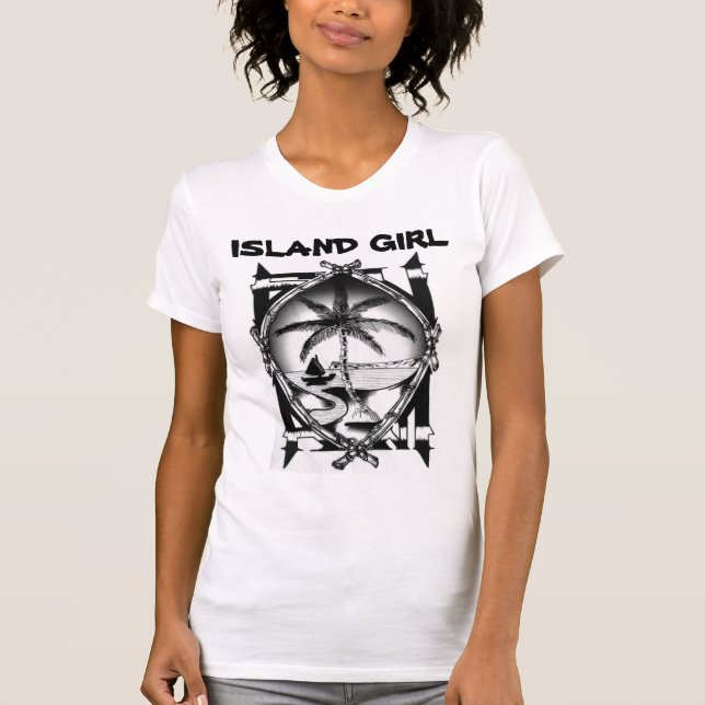 T-SHIRT FILLE D'ÎLE (Devant)