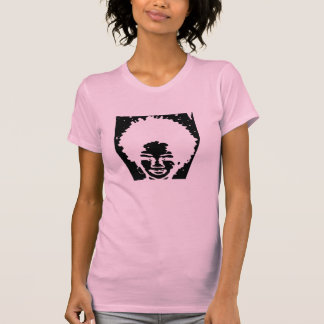 T-shirt Fille dirigée naturelle d'Afro rose