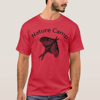 T-shirt Fille du camp de la nature papillon lune