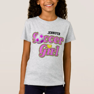 T-Shirt Fille du football
