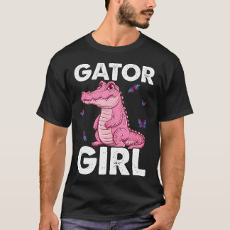 T-shirt Fille du Gator - Animal du Zoo Alligator Crocodile