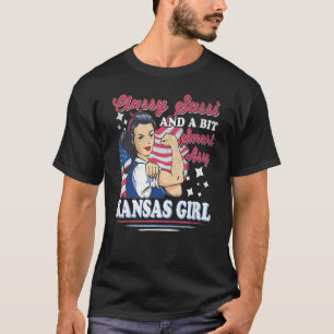 T-shirt Fille du Kansas Classy Sassi et un peu Smart Assi
