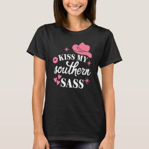 T-shirt Fille du Sud impertinente Cowgirl occidentale Redn