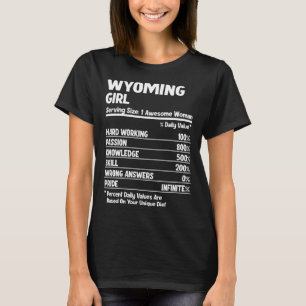 T-shirt Fille du Wyoming