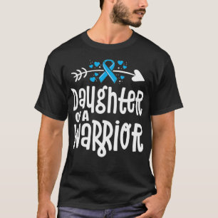 T-shirt Fille D'Un Guerrier Cancer De La Prostate Ruban Bl