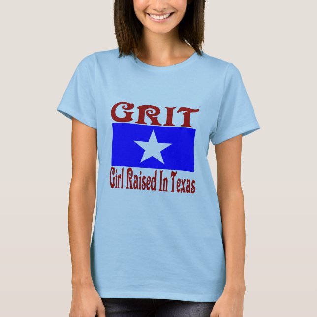 T-shirt Fille Élevée Au Texas (Devant)