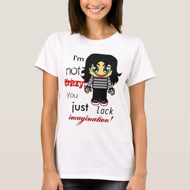T-shirt Fille Emo fou (Devant)