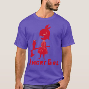 T-shirt Fille en colère