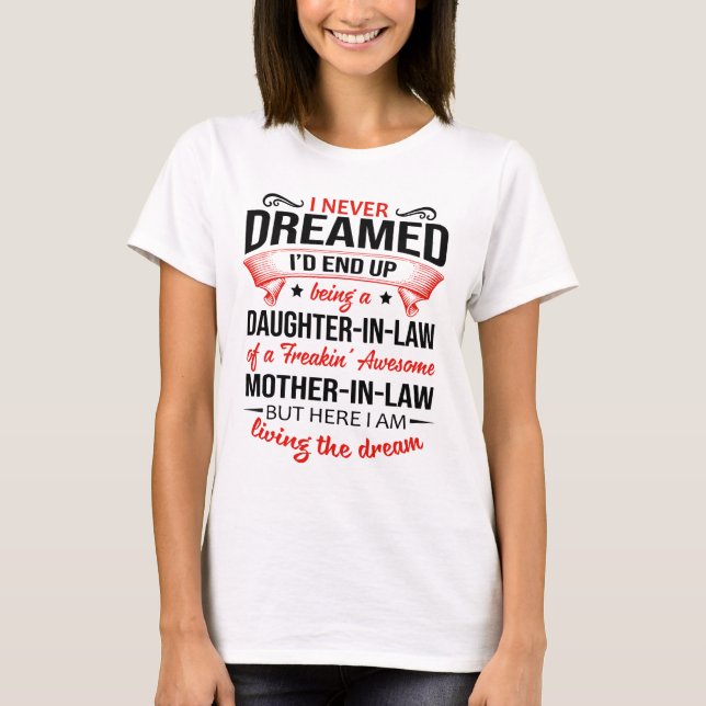 T-shirt Fille en droit d'un fou génial  (Devant)