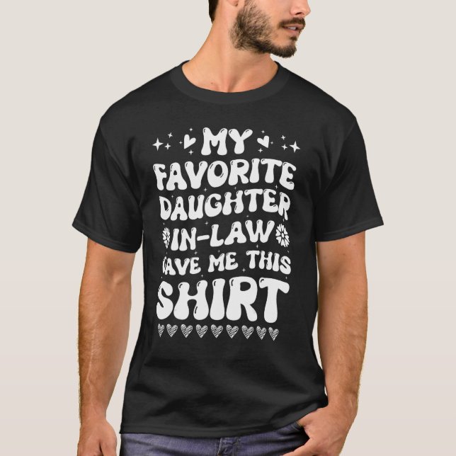 T-shirt Fille en droit m'a acheté cette chemise Fête du Pè (Devant)