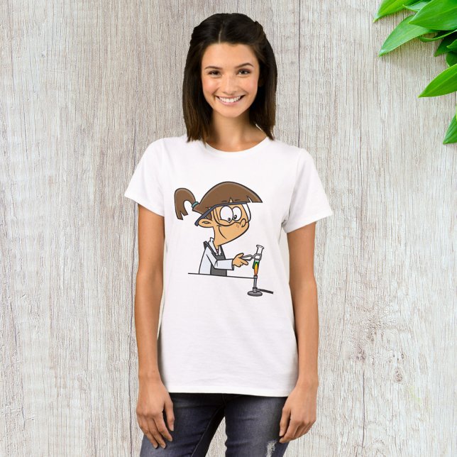 T-shirt Fille En Laboratoire (Créateur téléchargé)
