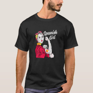 T-shirt Fille espagnole Drapeau Espagne Culture Patrimoine