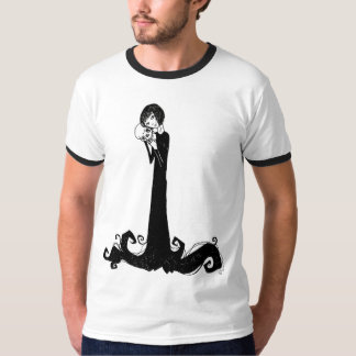 T-shirt Fille et crâne T blanc
