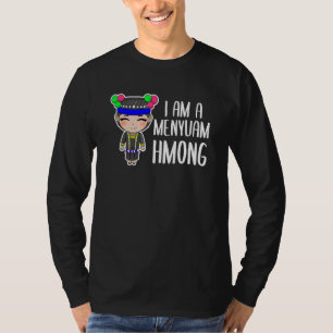 T-shirt Fille femme Hmong Miao traditionnelle fière Hmoob