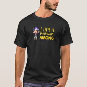 T-shirt Fille femme traditionnelle fière Hmong Miao Hmoob
