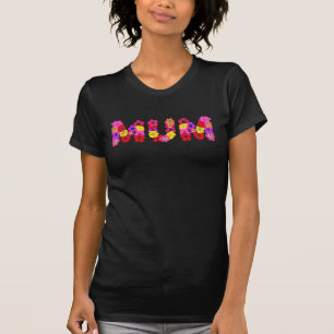T-shirt Fille Fille Fête des mères Fille Fleur maman
