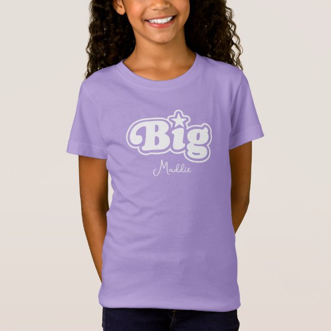 T-Shirt Fille Fille Petite Soeur Grande Fille (Devant)