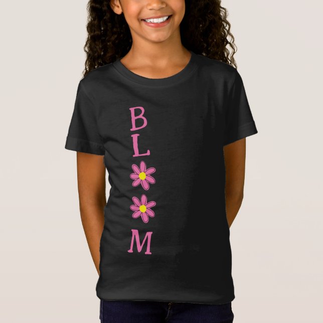 T-shirt fille Fleurs en fleurs (Devant)