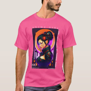 T-shirt Fille garçon d'anime cyberpunk futuriste