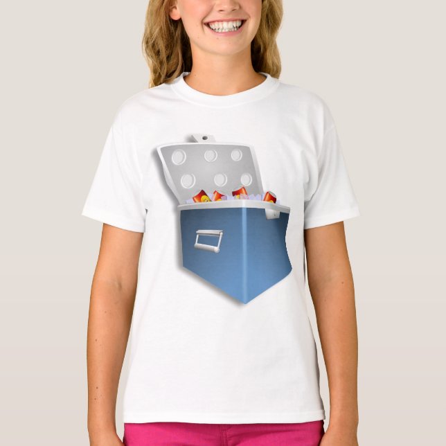 T-shirt fille Glacière glace (Devant)