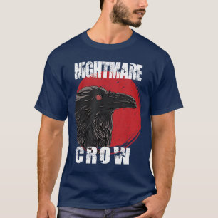 T-shirt Fille gothique occulte corbeau horreur cauchemars 