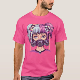 T-shirt Fille gothique pastel Steampunk créative Cyber Pun