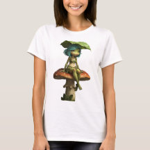 T-shirt Fille Grenouille Mignonne Assise sur un Ch