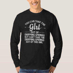 T-shirt Fille Hors Des Sources De Déchets Tx Texas Funny H